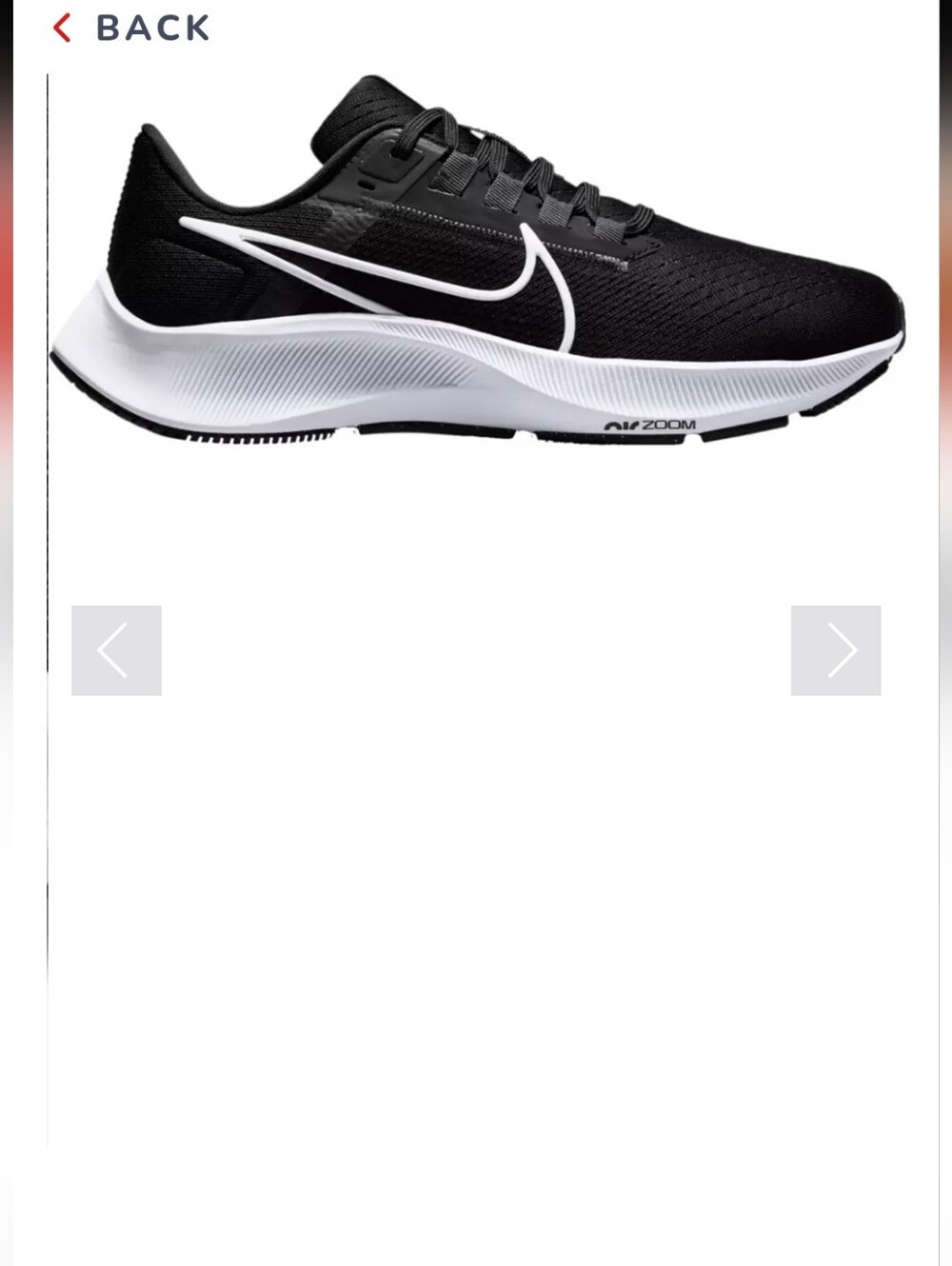 Nike Women's Running Shoe - Black & White Pegasus